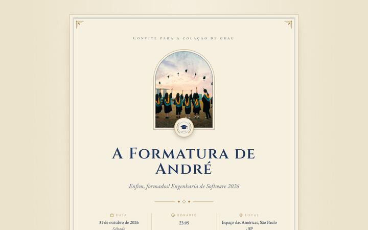 Miniatura do modelo Formatura Acadêmica
